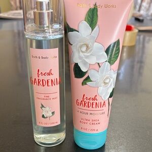 Bath & Body Works Fresh Gardenia Fragrance Mist and Body Cream